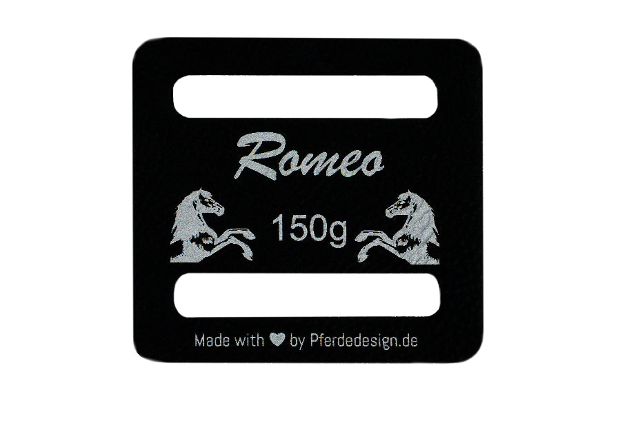 Personalisierbare Label für Pferdedecken