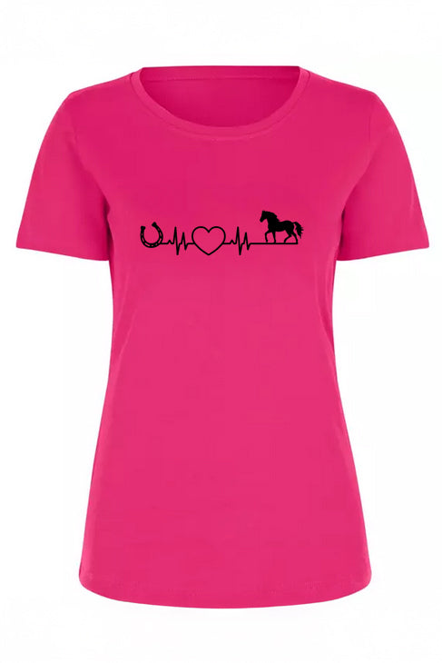 Pferdeliebe – Dein Herzschlag T-Shirt für Reiter & Pferdefanshirt