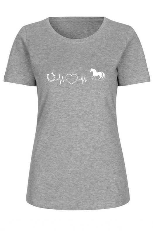 Pferdeliebe – Dein Herzschlag T-Shirt für Reiter & Pferdefanshirt