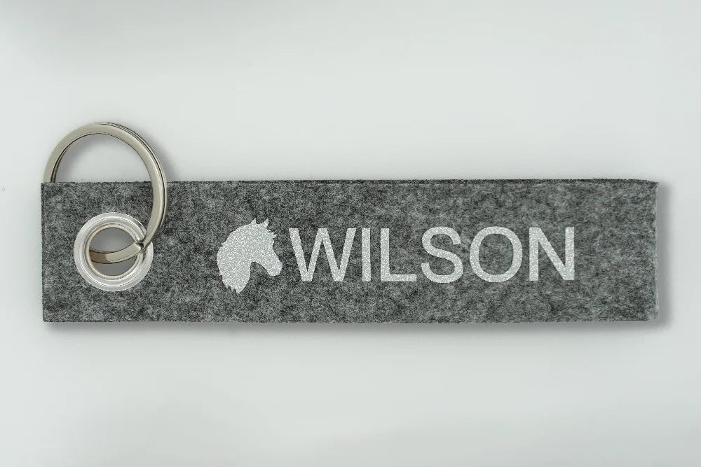 Filzanhänger, Schlüsselanhänger personalisiert mit Namen