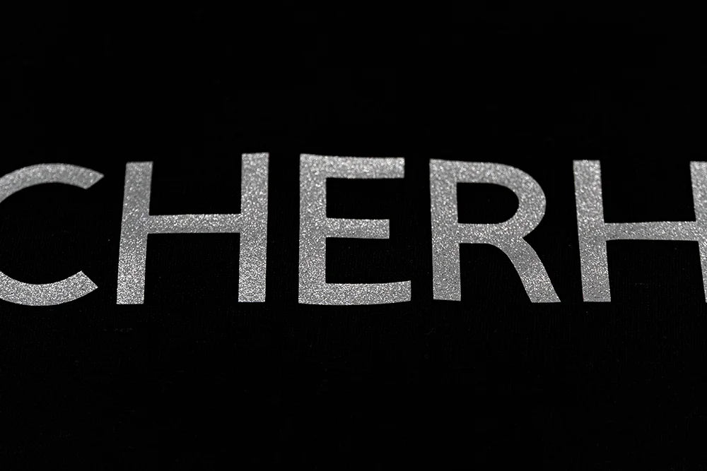 Bedruckte Baumwolltasche mit Glitzeraufdruck, für Sicherheitsaccessoires und reflektierende Utensilien für Pferde – praktische, umweltfreundliche Tasche für Reiter, ideal zum Aufbewahren von Reflektoren, Warnwesten und Zubehör im Stall oder unterwegs.