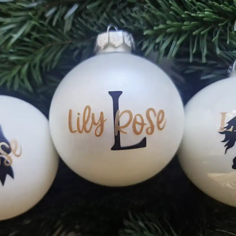 Weihnachtskugel, große Christbaumkugel personalisiert
