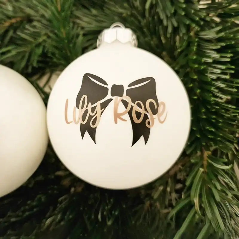 Weihnachtskugel, große Christbaumkugel personalisiert
