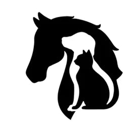 Autoaufkleber mit Pferdesilhouette in Schwarz