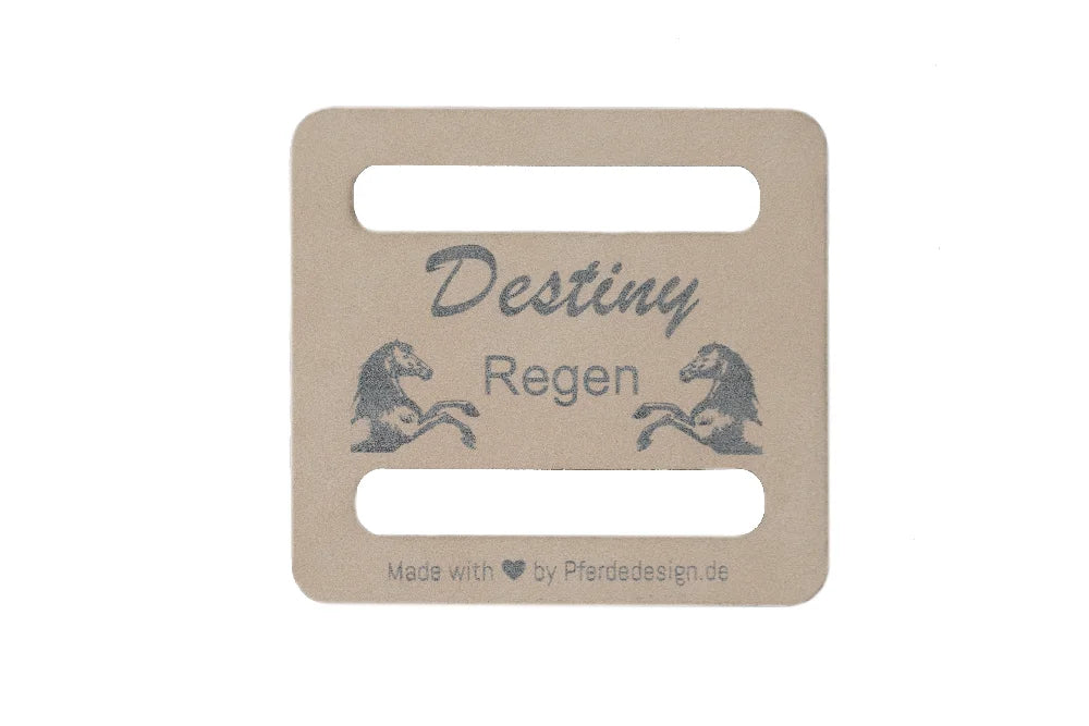 Personalisierbare Label für Pferdedecken