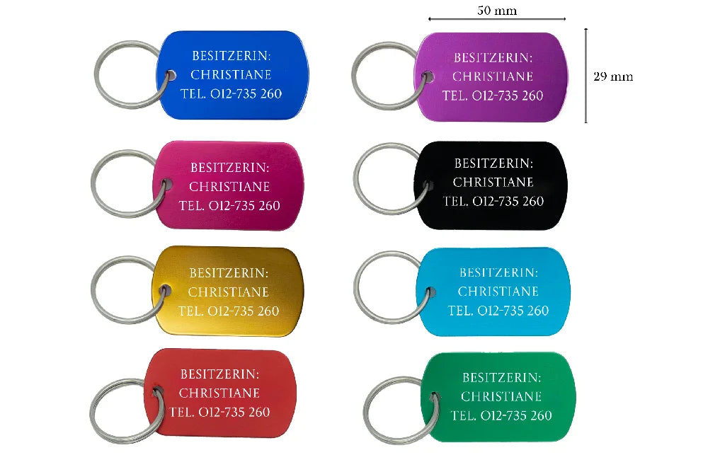 Dogtag mit Pferdemotiv und Namensgravur,perfektes Geschenk fuer Pferdefans