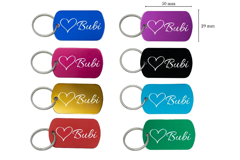 Individuell gestalteter Alu-Anhänger , robust, elegant und perfekt für Reitzubehör.