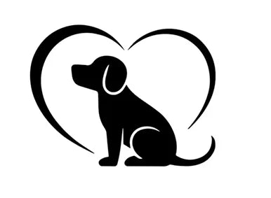 Hundeaufkleber für Auto innen montiert