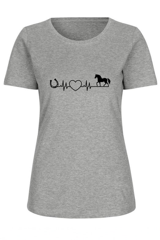 Pferdeliebe – Dein Herzschlag T-Shirt für Reiter & Pferdefanshirt