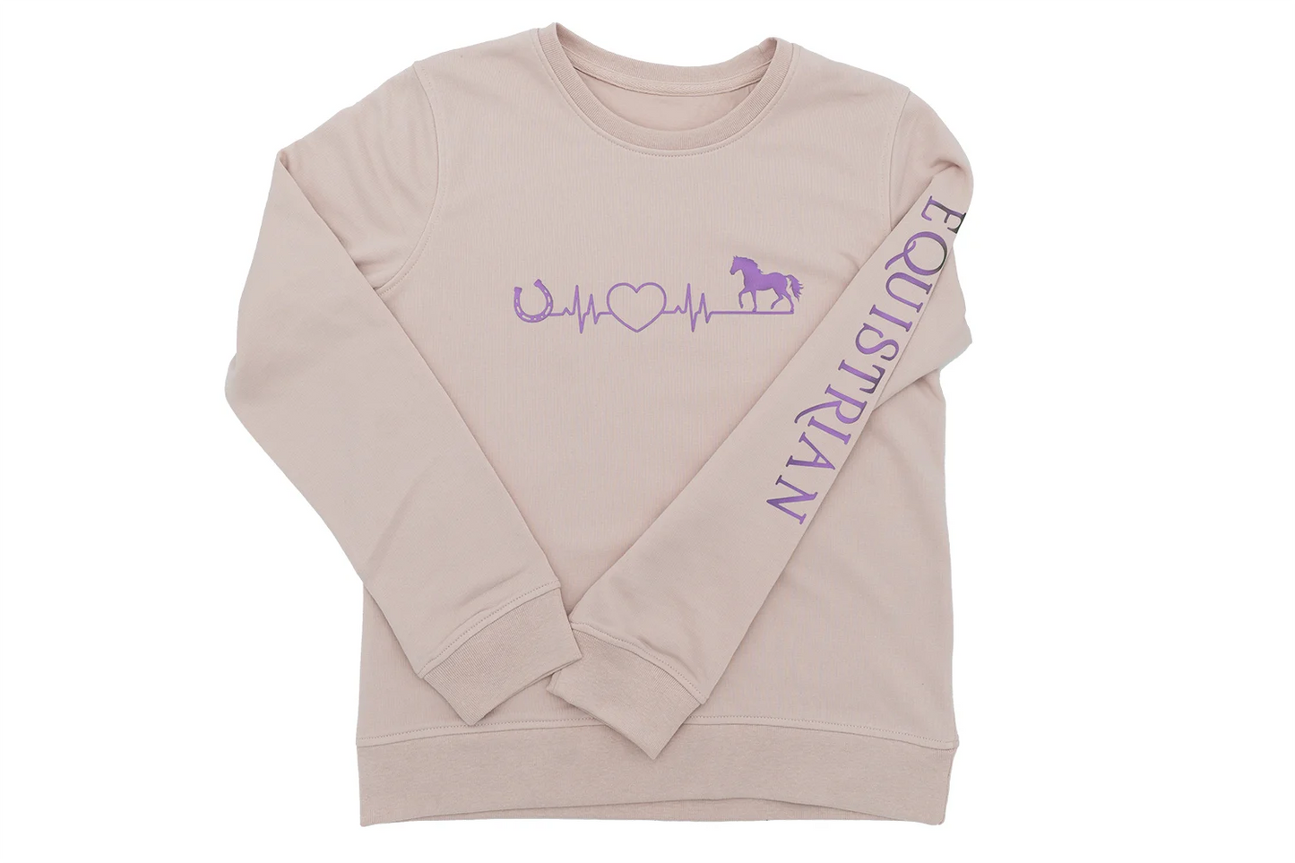 Pullover mit Pferdemotiv Herzschlag mit Magic-Print