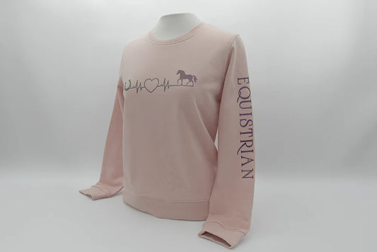 Pullover mit Pferdemotiv Herzschlag mit Magic-Aufdruck
