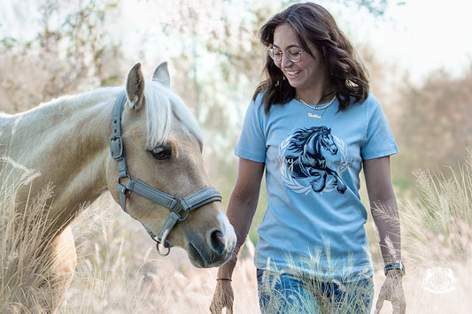 enjoy the moment T-Shirt für Freizeit und Reitsport